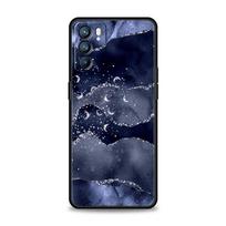Rainbow Glitter Agate Marble Art Phone Case For Oppo Find X5 A54 A53 A52 A9 2020 A15 A95 A16 A76 A74 Reno7 SE Reno6 Pro 5G Cover Reno6 Pro 5G blue