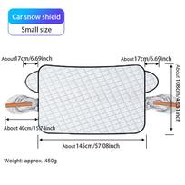 Automobilio priekinio stiklo sniego apsauga Saulės apsauga Dvigubos paskirties Magnetinis priekinio lango sniego uždangalas Storas saulės atspalvio apsaugas