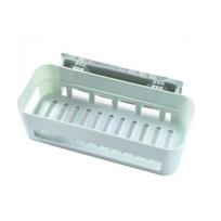 Wall Mounted Bathroom Shelf Durable Suction Cup Corner Drainage Shelf Dish Sponge Storage Rack Holder For Kitchen organizer gray