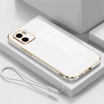 Skirtas Xiaomi Redmi A1+ dėklui Redmi A2 telefono dėklas Redmi A1 A2 Plus Redmi A2+ A1Plus silikoninis galinis dangtelis Fundas Luxury Square padengimas Redmi A2&Case & Strap gray