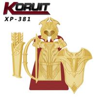 1PCS Soldier Orcs Army Figures Armor Guard Warrior Archer Medieval Knights  Building Blocks Bricks Toys for Kid Gifts