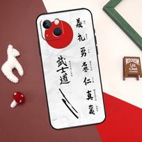 Japanese Bushido Samurai Cover For iPhone 12 11 13 14 15 Pro Max 12 Mini 7 8 Plus X XR XS Max SE 2020 Phone Case iPhone 14Pro MAX black