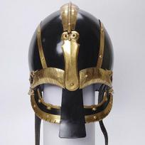 Juodas Vendal Mendulsaa sca larp , Vikingų šalmas, Viduramžių Tamplierių riterio kryžiuočio šarvai, Vikingų lerp kario šalmas, Plienas, Žalvarinis šalmas black