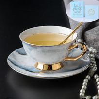 Retro Imperial Europos kavos puodelių rinkinys Porcelianiniai arbatos rinkiniai Prabangūs Dovanų Bone China Keraminiai Kavinės Vestuvių Papuošimo Gėrimai 200ml gray
