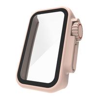 PC Case with Tempered Glass Film for Band 9 Protector Cover Watch Screen Protector Waterproof Watch Housing Cover rožinė