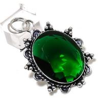 Peridot Gemstone Handmade 925 Sterling Silver Gift Jewelry Pendant 2.17  u5W44 black