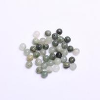 4/6/8/10mm 20-40vnt Apvalūs Žali Žolės Natūralaus Akmens Palaidi Karoliukai Papuošalų Gamybai DIY Apyrankė Karoliai Raktų Pakabuko Priedai 4mm 40Pcs