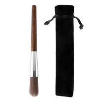 Coffee Grinder Brush Walnut Wood Handle Coffee Machine Cleaning Brush Espresso Machine Cleaner Portable Cleaning Tool brown