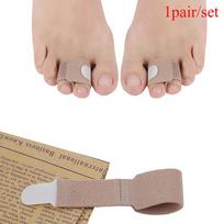 1 Pair Comfortable Nylon Fingers Separator Use Toe Overlapping Tensioner Thumb gray