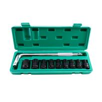 12Inch Drive 40mm Deep Impact Socket with 6Point Design Hex Impact Socket Set 10Piece Deep Type B