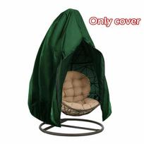 Kabantis Swing Egg kėdės užvalkalas su užtrauktuku Garden Patio Outdoor Rain Atsparus vandeniui 190cm by 115cm žalia