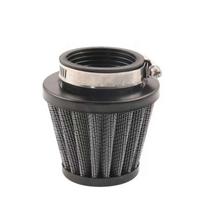 Spalvingos oro valytuvo nerūdijančio plieno dviračio kuro filtro motociklų dalys 35mm-Black Net sidabras
