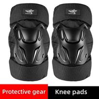 Motorcycle Knee Pads Protectors Elbow Reflective Protector Guards Outdoor Rider Protection Knee  Gear Protector Guards Kit Knee pads black