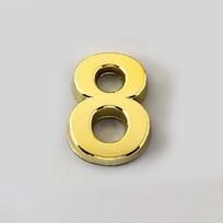 „Vogue“ modernus valstybinio numerio numeris Populiarus namas 5 cm 0-9 ženklas Viešbutis Aukštos kokybės skaitmenys lipdukas durų adresas 1 vnt Gold 8