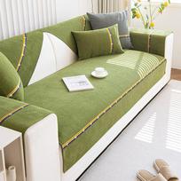 Visų sezonų universali sofos užvalkalų rinkinys Chenille sofos užvalkalas svetainei Neslystantis pagalvėlės kilimėlis Sofos atlošo porankio rankšluostis 70x70cm 1pcs beige