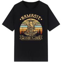 Vintažiniai Budos Joga Marškinėliai Humoras Religija Budistinis Budizmas Spausdinti Marškinėliai Viršutiniai Drabužiai Vasara Unisex Unisex Atsitiktiniai Mados Streetwear Marškinėlis L