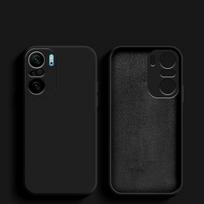 Kvadratinis skysto silikono telefono dėklas Xiaomi Redmi Note 12 pro 11 note 10 pro 9S Redmi K60 pro K40 K50 Poco F3 X3 dangtelis Redmi K60 pro juoda