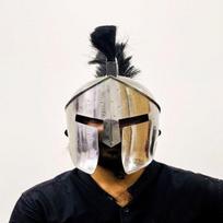 300 Spartan Helmet Silver Edition Medieval Steel Helmet With Inner Liner Best Gift For Him black