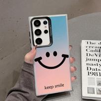 Šypsenos raštais nenukritęs telefono dėklas, skirtas Samsung S24 S23 A55 A35 Xiaomi Redmi 13C Poco C65 iPhone Huawei Honor 90 smūgiams atsparus apsauginis buferio dangtelis Samsung A54 5G