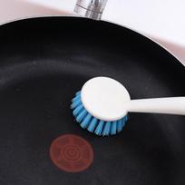 1 vnt. Plastikine rankena valymo šepetys nelipnių aliejaus puodų šepetys plovimo šepetys valymo reikmenys white