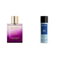 Bella Vita Luxury Date Woman Eau De Parfum SKAI AQUATIC No Gas Deodorant Body Parfum for Men with Bergamot Pineapple Lavender white
