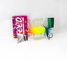 Feed Spin 26 Hand Made Wood Frog Floating Lure 26 grams 7 (1007)