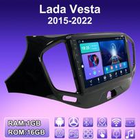2 DIN Android Carplay Radijo grotuvas automobiliui Lada Vesta 2015-2022 Multimedijos grotuvas, pagrindinis įrenginys, stereo sistema, GPS navigacija, BT, WIFI, 4+64GB 2+32GB blue