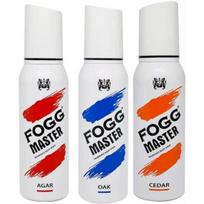FOGG Kūno purškiklis Master Caderoak Agar Sandalwood dezodorantas - Unisex (360 ml pakuotė 3 vnt) white