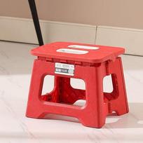 Plastikinė Step Stool Lengva sulankstoma kėdė Nešiojama lauko taburetė raudona