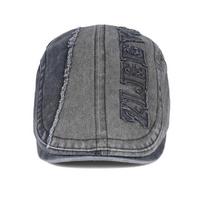 Denim Forward Cap Retro Beret Men Spring Autumn Newsboy Cap armijos žalia spalva
