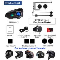 „2 viename“ motociklo šalmas „Bluetooth“ ausinės belaidis „Wi-Fi“ motociklo prietaisų skydelis 1080P HD kamera laisvų rankų įranga, skambučiai, muzikos ausinės, motociklai, vandeniui atsparūs DVR