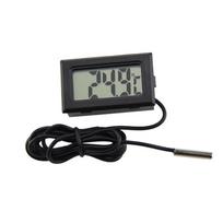 Mini skaitmeninis LCD termometras Higrometras Temperatūros ir drėgmės matuoklio zondo jutiklis