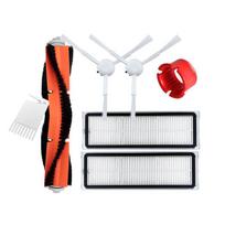 „Xiaomi“ roboto dulkių siurblio priedai: Pagrindinis šepetys, šluostė, dulkių dėžutė, filtras, vandens bakas. Set [shipped according to the picture]