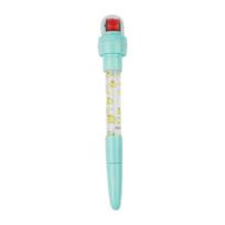 Gel Pen 4 In 1 Multi-functional Bubble Maker Roller Stamper Stationery Cartoon Fruit Pattern Plastic Writing Pen School Supplies žalsvai geltona