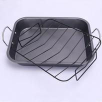 Nerūdijančio plieno kepimo padėklas su nuimamu aušinimo grotelių rinkiniu Aliejuje Kepimo keptuvė Nelipni traškučiai Krepšelis BBQ padėklas Kepiniai 37X29X6cm
