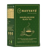 Juodoji arbata Darjeeling su rože (100 g), Darjeeling Rose juodoji arbata, Navvayd black
