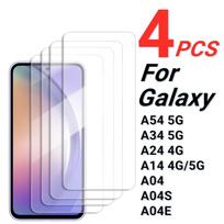 4 vnt ekrano apsauga, skirta Samsung Galaxy A54 5G grūdintas stiklas Samsung Galaxy A04S A14 A24 A34 A54 5G pilnas klijuojamas ekrano stiklas For Samsung A12 gryna