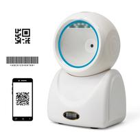 1D 2D QR darbalaukio laidinis brūkšninių kodų skaitytuvas didelės spartos platformos laisvų rankų įranga automatinis jutiklių skaitytuvas USB balta