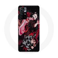 Coque Maniacase pour Xiaomi Poco M4 Pro 5G demon slayer tanjiro nezuko attaque combat