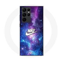 Case - Maniacase - Samsung Galaxy S23 Ultra - White Nike logo - Silicone - Flexible juoda
