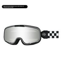 Motocross Goggles Anti-UV Strap Retro Riding Racing Helmet Goggles Color-Changing Off-road Goggles UV400 Ski Glasses Unisex One Size mėlyna