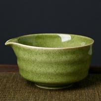 -Matcha arbatos dubenėlis, Rankų darbo, Chawan, Matcha priedai, Japoniškas dubenėlis maišymui tamsiai žalia spalva