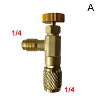 Oro kondicionieriaus remontas ir fluoro skysčio saugos vožtuvas R410A R22 adapteris 1/4  Oro kondicionieriaus šaltnešiui