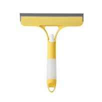 3 In 1 Spray Scrape Double-Sided Window Glass Cleaner Adjustable Cleaning Brush Window Washing Brush Car Glass Cleaning Brush geltona
