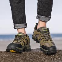 Moteriški žali žygio batai žemi alpinizmo batai vyriški kasdieniai unisex porai lauko batai neslystantys didelio dydžio EU: 47 pilka