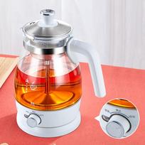 1L Elektrinis virdulys Karščiui atsparus stiklinis arbatinukas su filtru 220V Automatinis garų purškimo arbatinukas Sveikatos puodas 220V&EU balta
