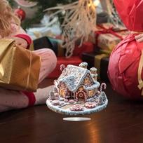 Kalėdiniai Nameliai Ornamentas Stalo Figūrėlė Dovana Modernus Mielas Kūrybiškas Dekoravimas gray