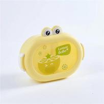 Cartoon Bento Lunch Box for Kids, Leakproof Lunch Fruit Container for Girls, Boys, Toddlers with 2 Compartments gray
