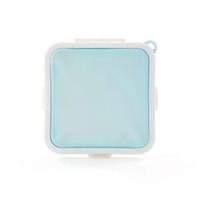 Portable Sandwich Toast Bento Box Reusable Silicone Sandwich Box Eco-Friendly Lunch Food Container Microwavable Dinnerware white