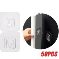 50PCS Double-Sided Adhesive Wall Hooks Utility Hooks Self Adhesive Wall Hooks for Hanging Reusable Hooks for Bathroom Kitchen 50pcs skaidri